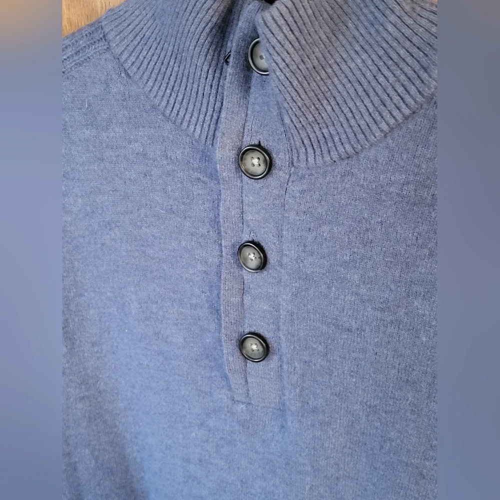 Banana Republic Blue Merino Wool Pullover Sweater Large